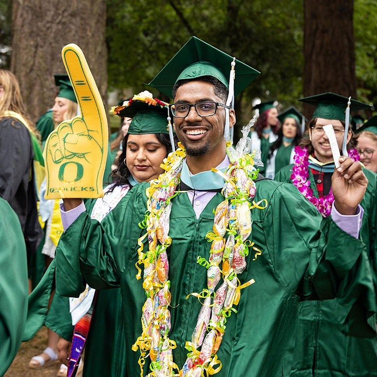 students celebrate commencement