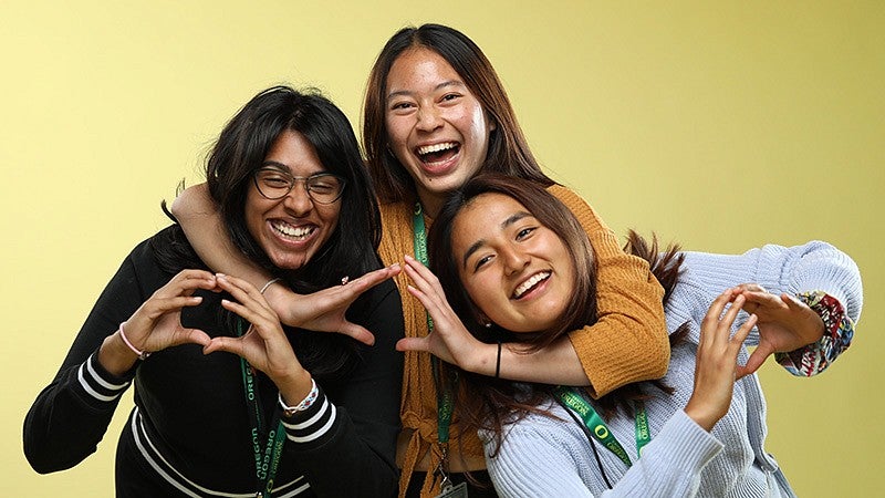 three students